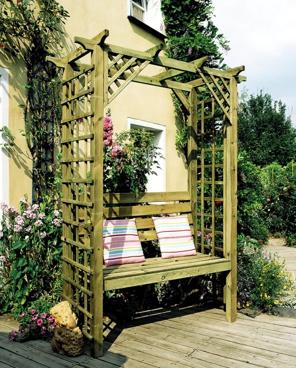 Classic garden bench wooden garden and the tendency of the Somme, 15 Cool Designs