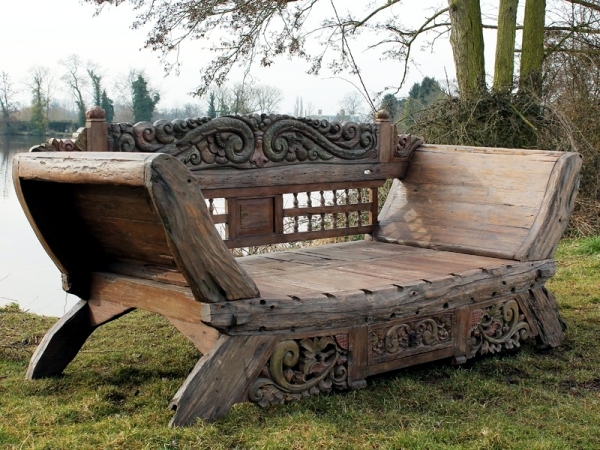 Classic garden bench wooden garden and the tendency of the Somme, 15 Cool Designs