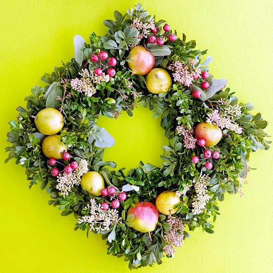 Craft Christmas wreath - 25 inspiring ideas to make your own