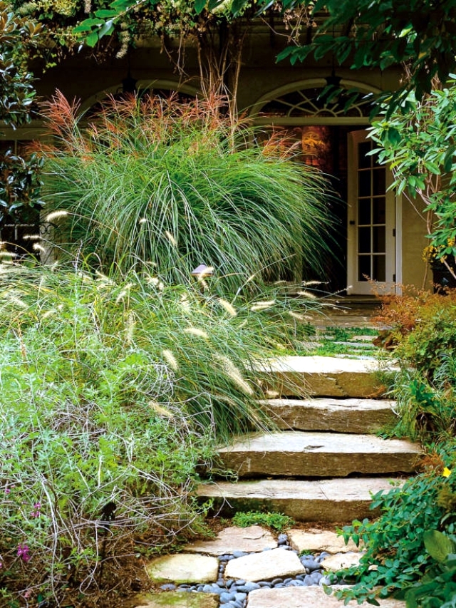 Stairs in the garden lay-a decorative item or need