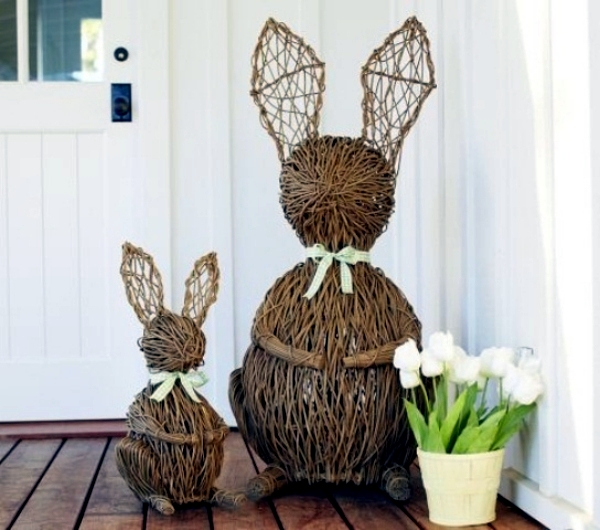 Outdoor Easter decorations - 27 ideas for garden and entry into the atmosphere