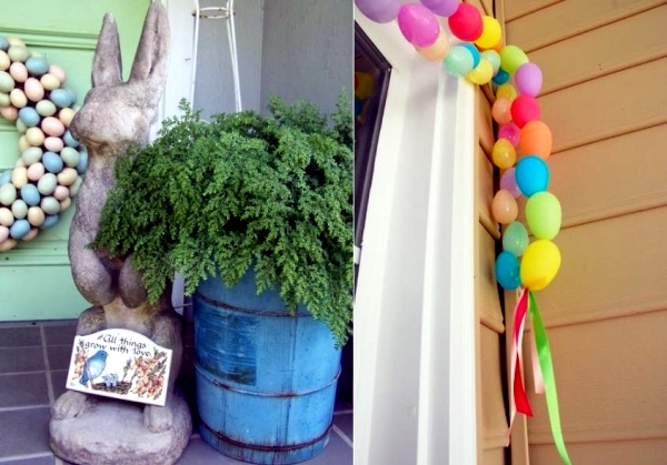 Outdoor Easter decorations - 27 ideas for garden and entry into the atmosphere