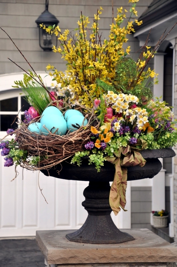 Outdoor Easter decorations - 27 ideas for garden and entry into the atmosphere