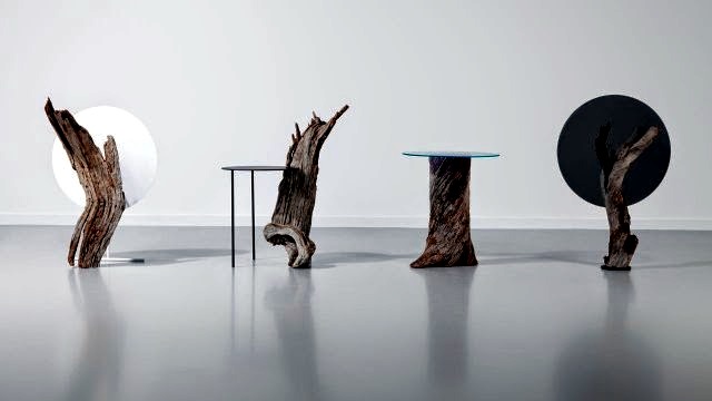 Design of wooden furniture Leron Almond Tree Design table Pierre