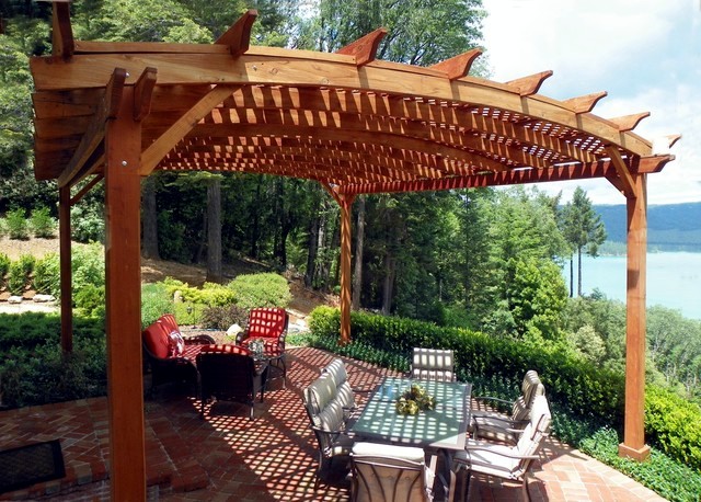 40 ideas for pergola in the garden Good sun protection and privacy wood