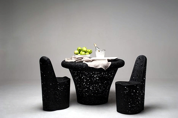 Unique Furniture Design volcanic basalt
