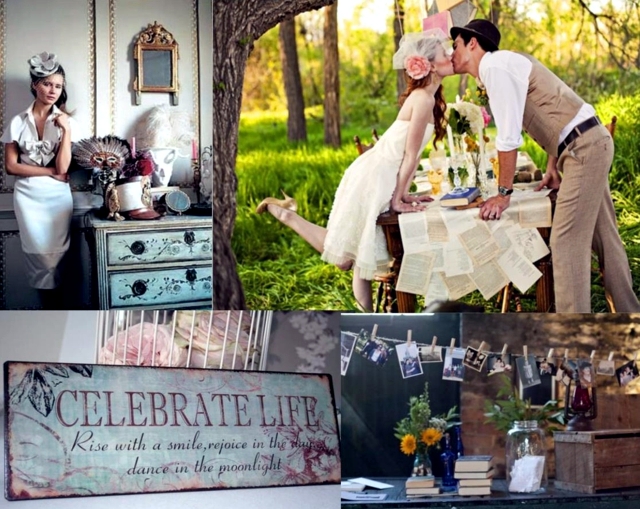 70 ideas for decorating wedding - pure romance to the table!