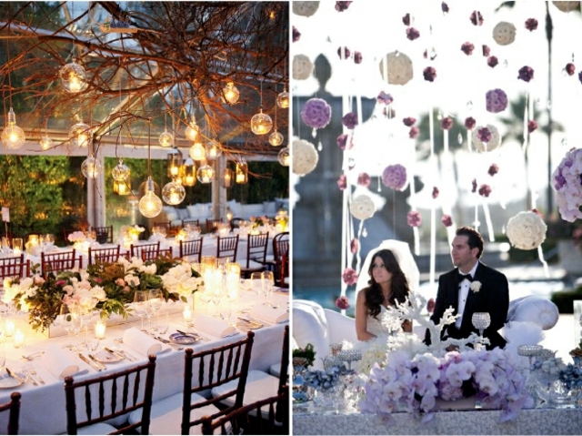 70 ideas for decorating wedding - pure romance to the table!