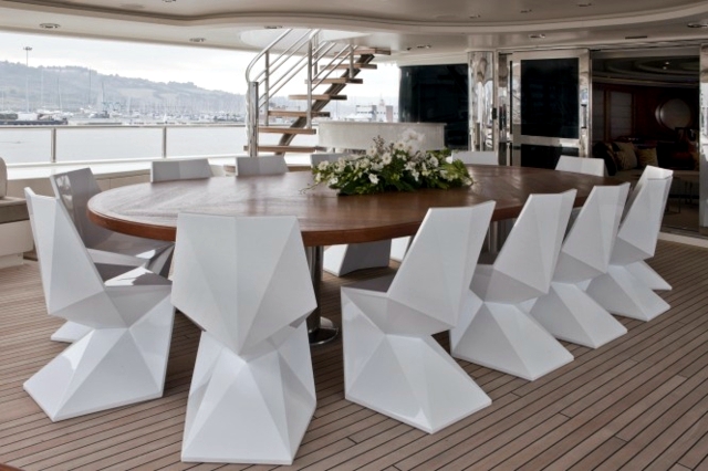 Luxury living room furniture Darlings Vondor on yacht