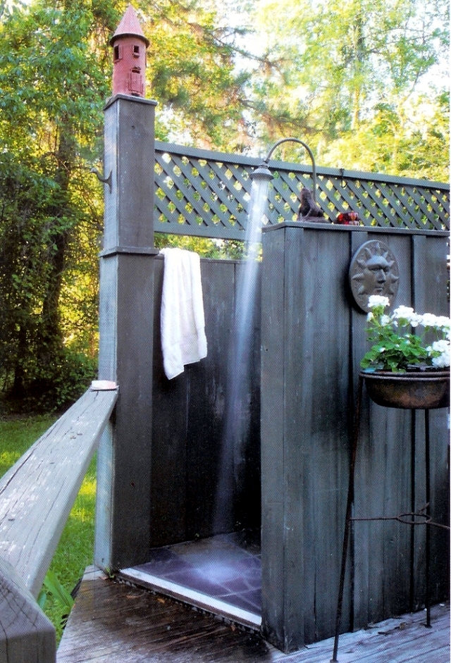 31 ideas for garden shower - What material is best?