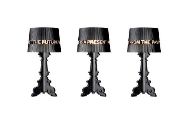 Classic design lamp "Bourgie" Kartell redesigned in many ways