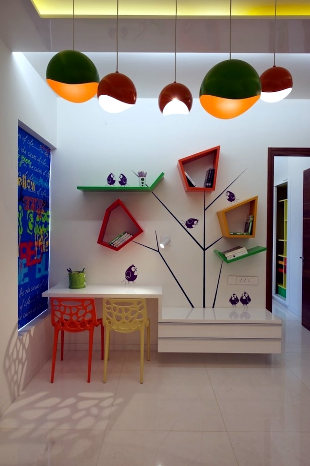 Select children's decor and provide a warm
