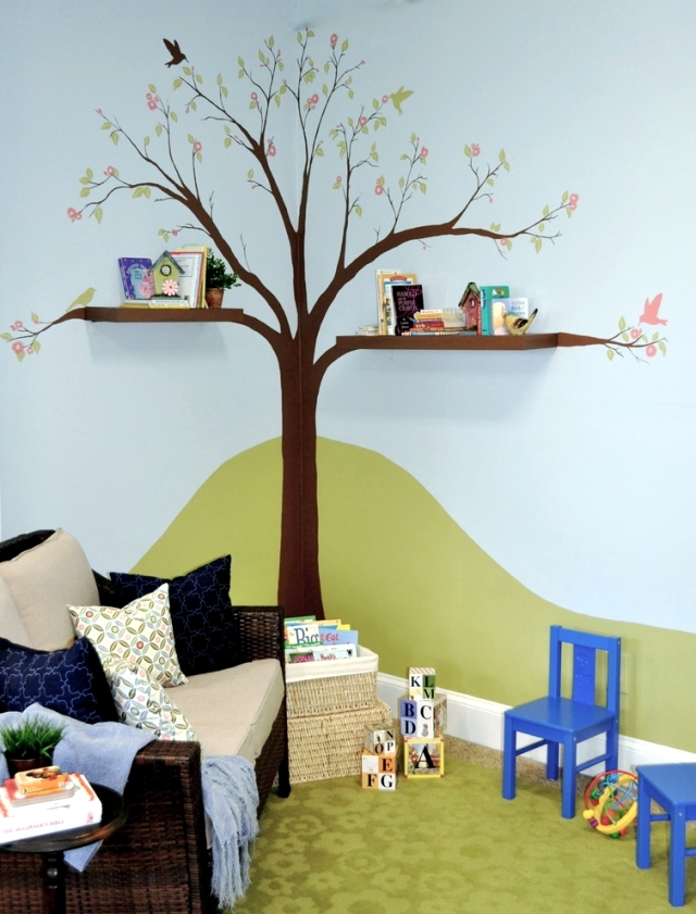 Select children's decor and provide a warm