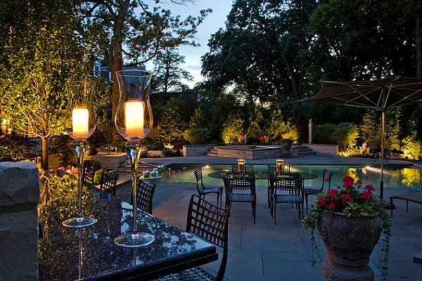 Garden create a romantic and memorable in any way for Candles interior Patio Ideas