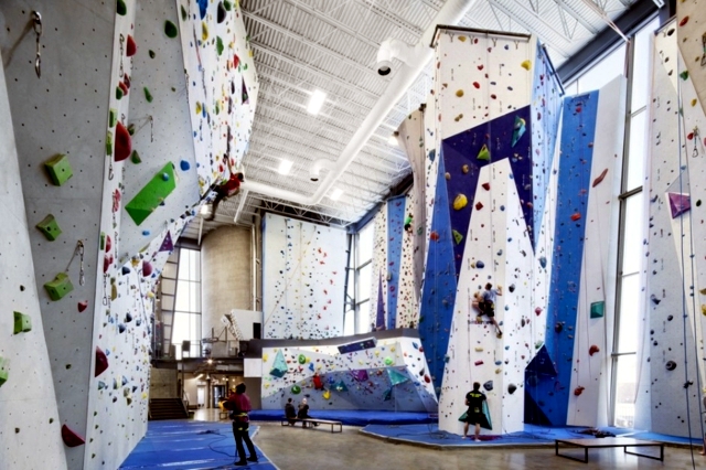 Modern indoor climbing center in Canada offers fun for all the climbing