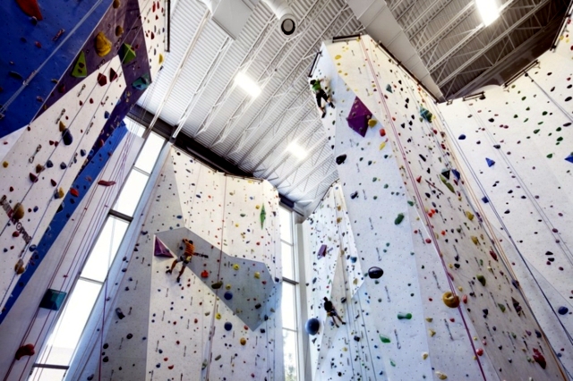 Modern indoor climbing center in Canada offers fun for all the climbing