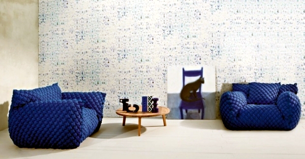 Modern Sofa Design Nuvola in bright colors by Paola Navone