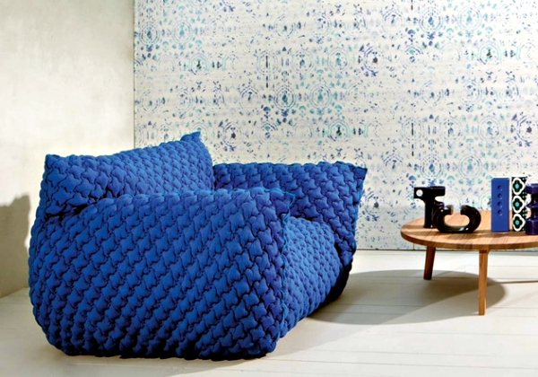 Modern Sofa Design Nuvola in bright colors by Paola Navone