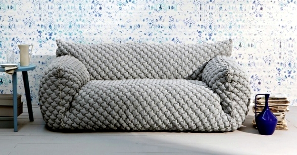 Modern Sofa Design Nuvola in bright colors by Paola Navone