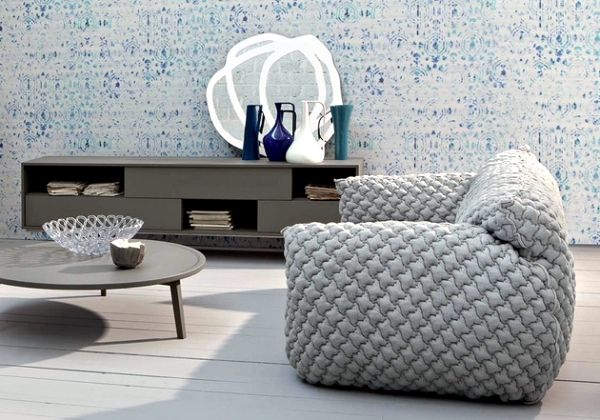 Modern Sofa Design Nuvola in bright colors by Paola Navone