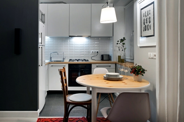 Small apartment in a Scandinavian style of life and decoration