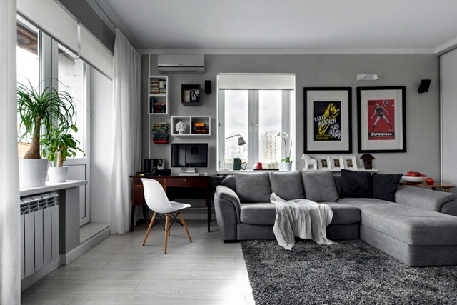 Small apartment in a Scandinavian style of life and decoration