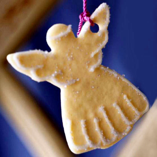 Craft Advent-Christmas decoration with stars and angels