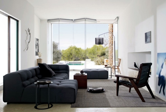 Combines living room furniture sofa designs, elegance and comfort