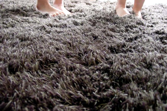 Shaggy Wool carpet creates a warm