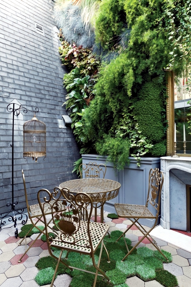 100 design ideas for patios, roof terraces and balconies ... Idées patio Wall