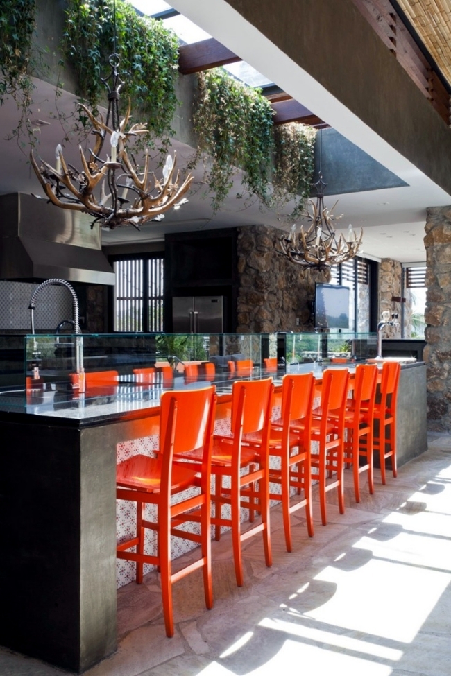100 interior design ideas for the kitchen and the different styles ... Inspiration En Verre de table cuisine