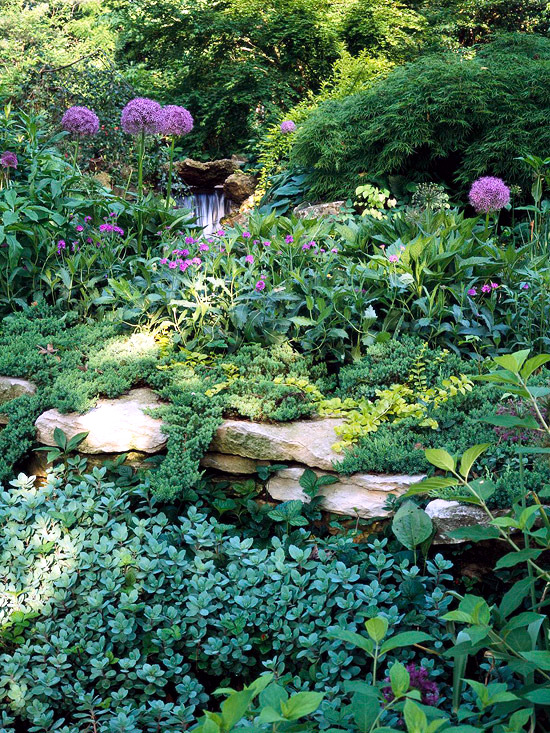 12 interesting ideas for garden wall of natural stone for your garden