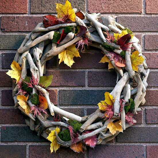 17 Fall wreath ideas for DIY on with treasures of Nature