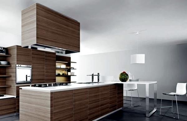 20 ideas for wood kitchen with modern design and warm color