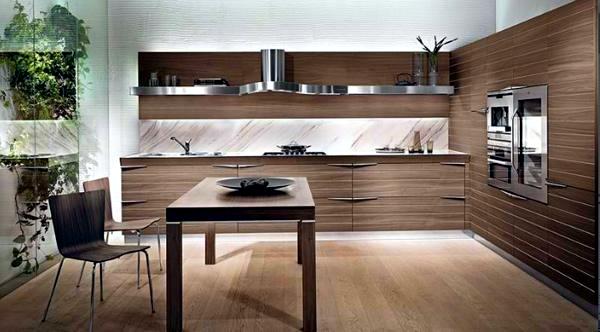 kitchen warm modern wood wooden designs interior natural sleek ofdesign bordeaux evidence