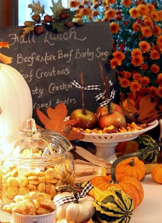 22 beautiful ideas for fall decorating in the kitchen interior
