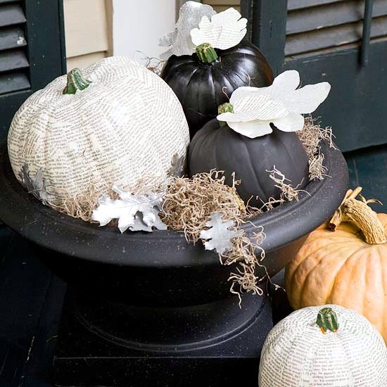 23 autumn and Halloween decoration craft ideas with pumpkins