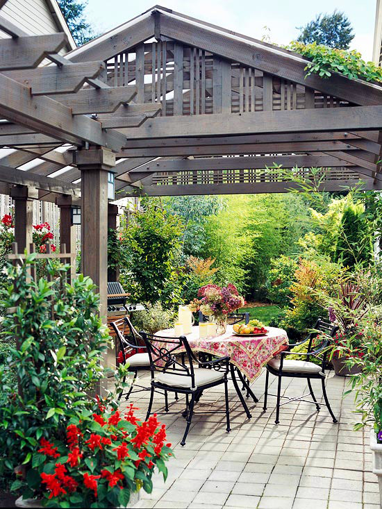 24 Fabulous Ideas For Patio Roof Made, Wooden Garden Structure Ideas