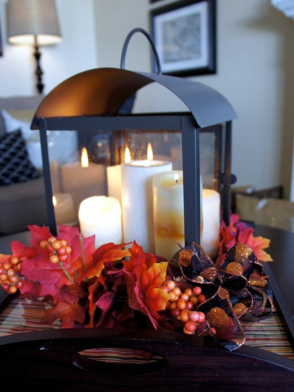 30 ideas for atmospheric autumn decoration with lights and lanterns