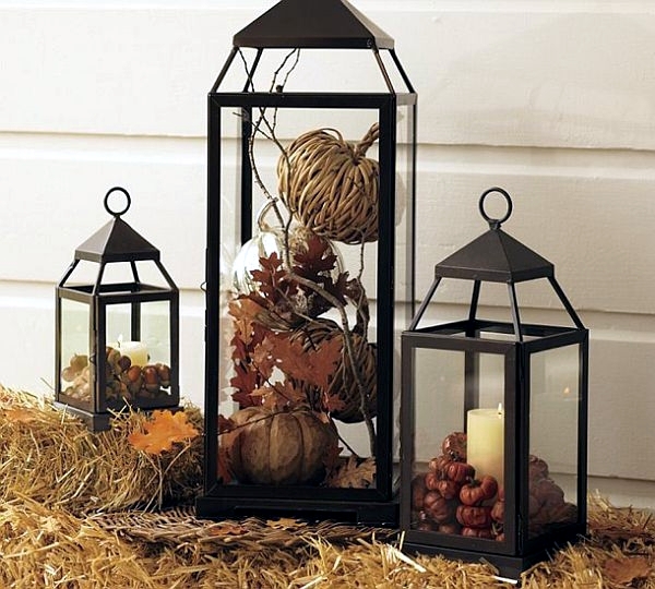 30 ideas for atmospheric autumn decoration with lights and lanterns