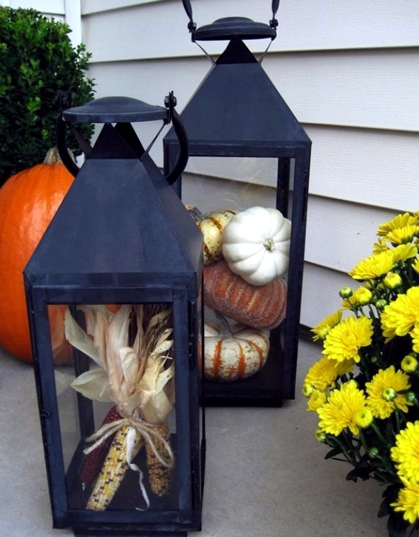 30 ideas for atmospheric autumn decoration with lights and lanterns