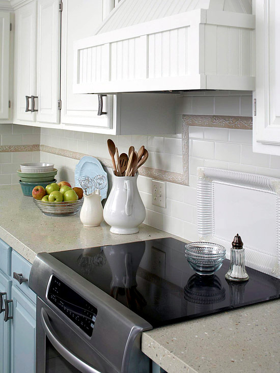 30 ideas for kitchen design back wall tiles, glass or stone ...