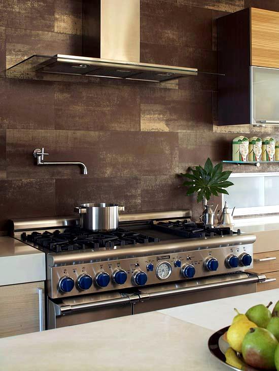 30 ideas for kitchen design back wall tiles, glass or stone ...