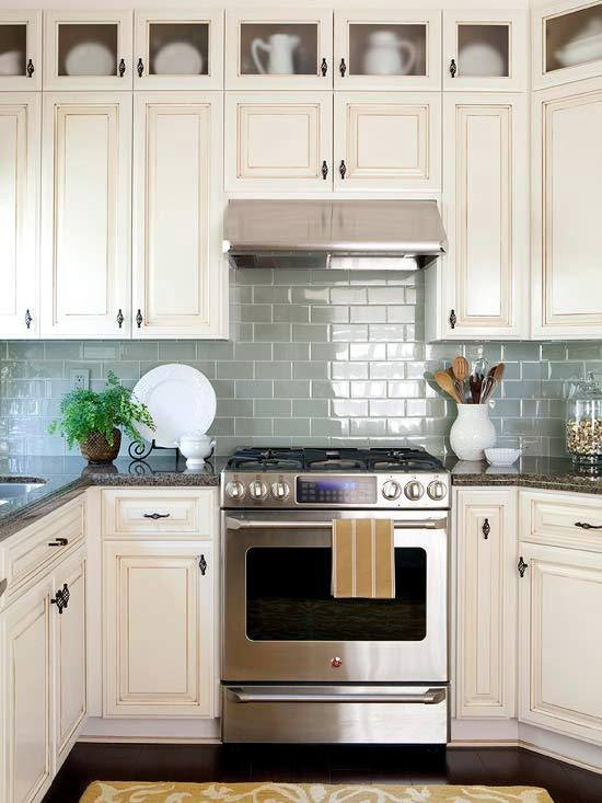 30 ideas for kitchen design back wall tiles, glass or stone ...