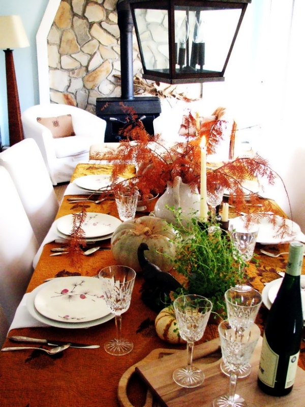31 Fall decorating ideas for a party - table decoration and effective accents