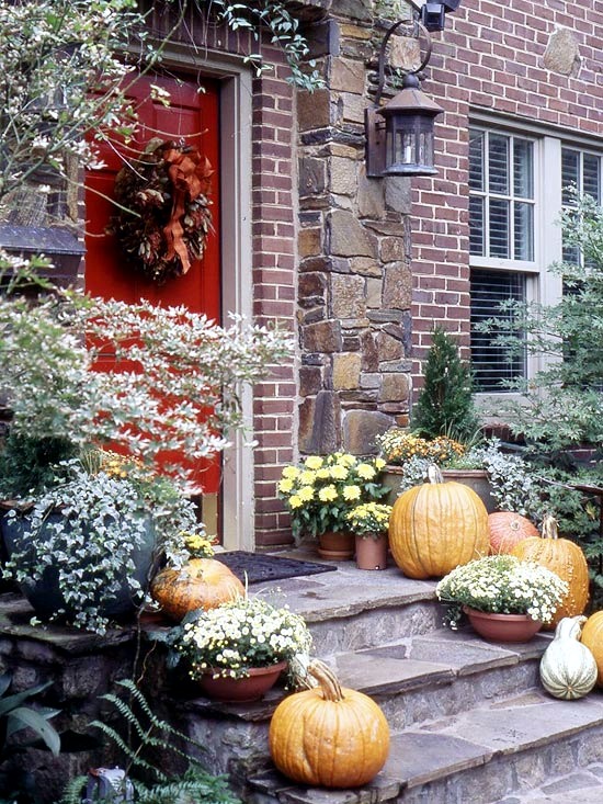 32 Autumn decoration with pumpkins and Halloween ideas for crafts