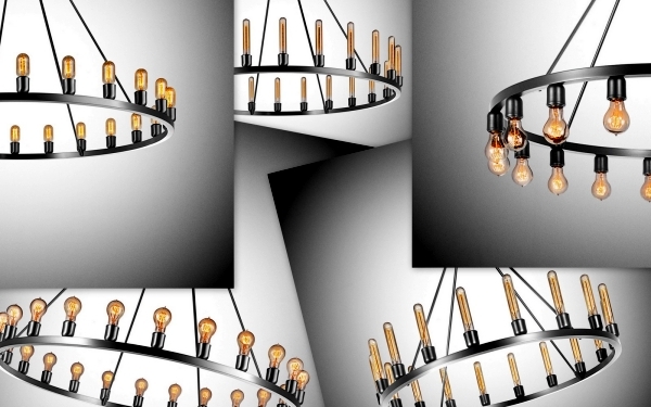 33 designer chandeliers made of metal - kings under the lights