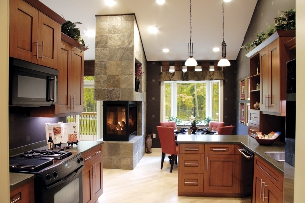 33 Ideas for warmth and comfort of home - fireplace as the focal point