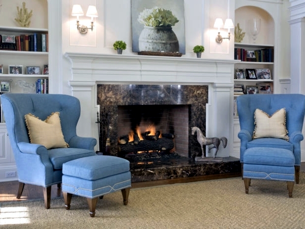 33 Ideas for warmth and comfort of home - fireplace as the focal point