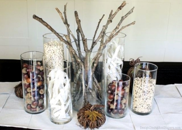34 sexy ideas for autumn decoration with twigs, branches and autumn leaves